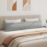 Sofa Pillows 2 pcs Light Grey 200 x 40 cm Fabric 42013898