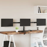 Triple Monitor Stand Black Steel VESA 75/100 mm 358003