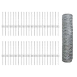 Fence with Post Silver 3337057