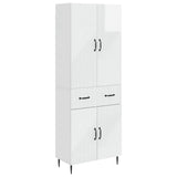 Cabinet Set 2 pcs High Gloss White 66 x 34.5 x 89.5 cm 3416668