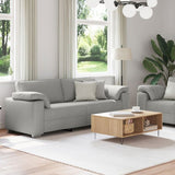 Sofa Set 2 pcs Cloud grey 219 x 77 x 82 cm Fabric 3324748