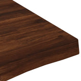 Live Edge Table Top 100 x 60 x 3.5 cm Rectangular Dark Brown 938617