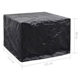 Garden Furniture Covers 2 pcs 8 Eyelets 122x112x98 cm 279134
