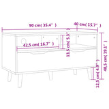TV Cabinet Concrete Grey 90x40x48.5 cm Engineered Wood 326781