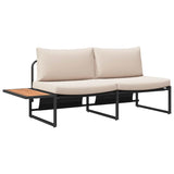 Garden Dining Set 3 pcs Taupe Steel 3335890