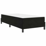 Box Spring Bed with Mattress Black 100 x 220 cm Fabric 3398781