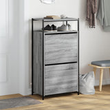 Shoe Cabinet Grey Sonoma 60x34x112 Engineered Wood 840032