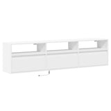 TV Wall Cabinet with LED White 180x31x45 cm 3307940