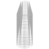 152037 Gabion Raised Bed Galvanised Iron 470x50x100 cm