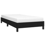 ZNTS Bed Frame without Mattress Black 90x190 cm Single Single Fabric 349823