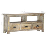 TV Cabinet 110x30x50 cm Solid Mango Wood 286384