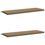 2-Piece Bench Cushions SOEST 2 pcs 100% Polyester Taupe 949423