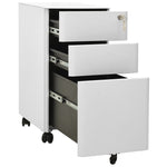 ZNTS Mobile File Cabinet Light Grey 30x45x59 cm Steel 335983