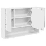Mirror Cabinet White 80 x 17 x 55 cm Engineered Wood 883354