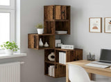 Wall Corner Shelf Old Wood 48 x 48 x 120 cm Engineered Wood 8012234