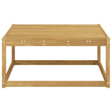 Outdoor Footstool Solid Acacia Wood White 79 x 79 x 37 cm 901529