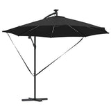 Umbrella 294 x 294 x 248 cm Polyester and Aluminium Black 42003387