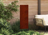 Garden Privacy Screen Rusty 32 x 140 cm Weathering steel 876223