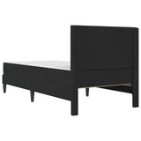 Bed Frame with Mattress with Headboard Black 90 x 190 cm Velvet 3415258