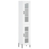Highboard White 34.5x34x180 cm Engineered Wood 3199433