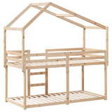 Bunk Bed without Mattress 90x190 cm Solid Wood Pine 3282044