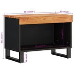 TV Cabinet 60x33x43.5 cm Solid Wood Acacia 352882