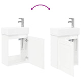 Bathroom Vanity Unit with Tap High Gloss White 889515
