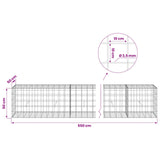 Gabion with 3.5 mm Wire and 10x10 cm Mesh 550x50x50 cm 3463277