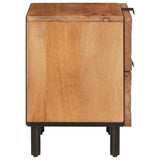 Bedside Cabinet 2 pcs Brown 40 x 33 x 46 cm Solid Mango Wood 4017899