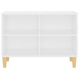 TV Cabinet with Solid Wood Legs White 69.5x30x50 cm 805923
