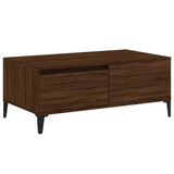 Coffee Table Brown Oak 90x50x36.5 cm Engineered Wood 821123