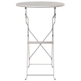 Bistro Table Folding Beige 50 x 71 cm Powder-coated Steel 42002965