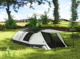 Three-Man Camping Tent, with Two Rooms and Porch - Green T3398P349043