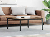 Coffee Table Smoke Oak 80 x 80 x 45 cm Engineered Wood 892580