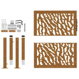 Garden Gate 100x100 cm Weathering Steel Trace Design 4100984