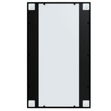 Wall Mirrors 2 pcs Black 100x60 cm Metal 3189035