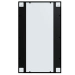 ZNTS Wall Mirrors 3 pcs Black 100x60 cm Metal 3189036