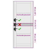 Interior Door ORKDAL Brown 83 x 211 cm 4102695
