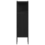 Bathroom Furniture Set 4 pcs Black Oak Engineered Wood 3334431