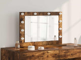 Vanity Mirror Rectangular Smoked Oak 60 x 55 x 18 cm 868289