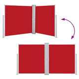 Retractable Side Awning Red 160x600 cm 48465