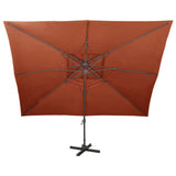 Cantilever Garden Parasol with Double Top Terracotta 400x300 cm 312383