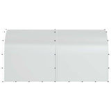 Chicken Coop Silver 400 x 200 x 200 cm Galvanised Steel 3434686