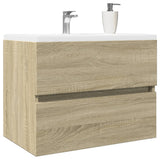 Sink Cabinet Sonoma Oak 60x38,5x45 cm Engineered Wood 849636