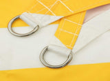 Sun Shade Sail Yellow and White 6 x 2 m 100% Polyester Oxford 42031063