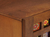 TV Cabinet with Shelf Walnut 105 x 33 x 46 cm Solid Mango Wood 4018224