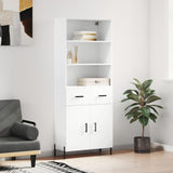 Highboard White 69.5x34x180 cm Engineered Wood 3200521