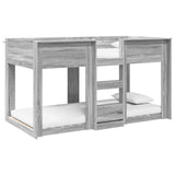 Bunk Bed for Kids Grey Sonoma 100 x 200 cm Engineered Wood 3410424