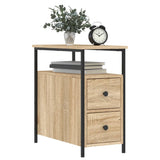 Bedside Cabinets 2 pcs Sonoma Oak 30x60x60 cm Engineered Wood 826066
