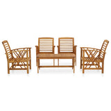 5 Piece Garden Lounge Set Solid Acacia Wood 3057986